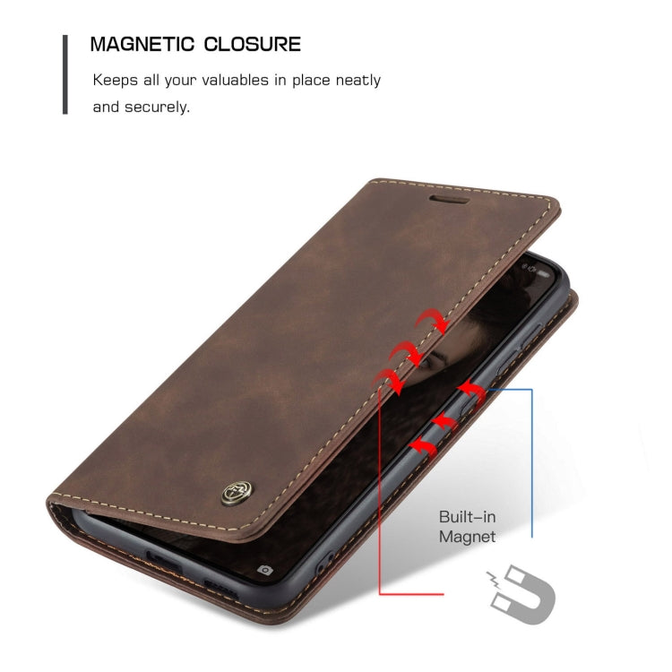CaseMe 013 Multifunctional Horizontal Flip Leather Case with Holder & Card Slot & Wallet For Huawei P50(Coffee) - Huawei Cases by CaseMe | Online Shopping South Africa | PMC TechLife | Buy Now Pay Later Mobicred