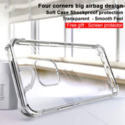 For Nokia XR20 IMAK All-inclusive Shockproof Airbag TPU Case with Screen Protector(Transparent)