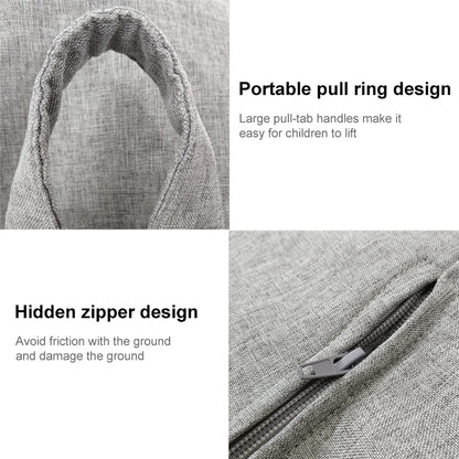 Lazy Sofa Bean Bag Chair Fabric Cover, Size:100 x 120cm(Dark Gray) - Sofa Covers & Chair Covers by PMC Jewellery | Online Shopping South Africa | PMC Jewellery | Buy Now Pay Later Mobicred