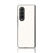 For Samsung Galaxy Z Fold3 5G Shockproof Crocodile Texture PC + PU Case(White)