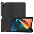 For Xiaomi Pad 5 / 5 Pro Custer Texture Horizontal Flip Leather Case with Three-folding Holder & Sleep / Wake-up Function(Black) - More Tablet Cases by PMC TechLife | Online Shopping South Africa | PMC TechLife