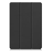 For Xiaomi Pad 5 / 5 Pro Custer Texture Horizontal Flip Leather Case with Three-folding Holder & Sleep / Wake-up Function(Black)