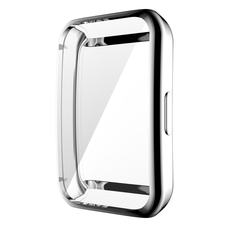 For Huawei Band 6 / 6 Pro / Honor Band 6 Full Coverage TPU Electroplating Protective Case Cover(Silver) - Watch Cases by PMC TechLife | Online Shopping South Africa | PMC TechLife | Buy Now Pay Later Mobicred