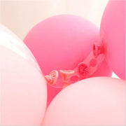 50 PCS DIY Latex Balloons Modeling Tool Plastic Balloon Chain Tie Knob Tool Birthday Party Wedding Decoration Supplies, Length: 5m(Double Holes)