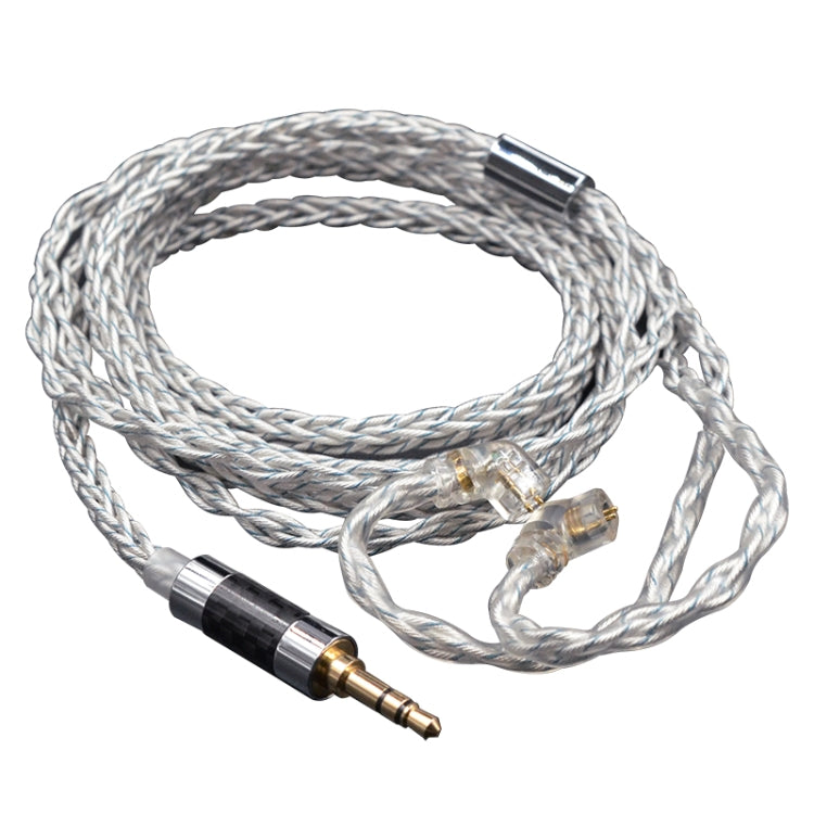 KZ 3.5mm Plug 784-core Blue Silver Mixed Braided Silver-plated Earphone Upgrade Cable For KZ ZS10 Pro / DQ6 / ASX, Cable Length: 1.2m(C Style) - free shipping - PMC Jewellery - Order now!