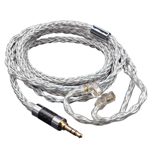 KZ 3.5mm Plug 784-core Blue Silver Mixed Braided Silver-plated Earphone Upgrade Cable For KZ ZS10 Pro / DQ6 / ASX, Cable Length: 1.2m(C Style) - free shipping - PMC Jewellery - Order now!