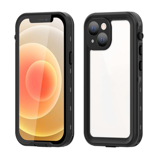 For iPhone 13 mini RedPepper Transparent Dot Shockproof Waterproof PC + TPU Protective Case (Black) - free shipping - PMC Jewellery - Order now!