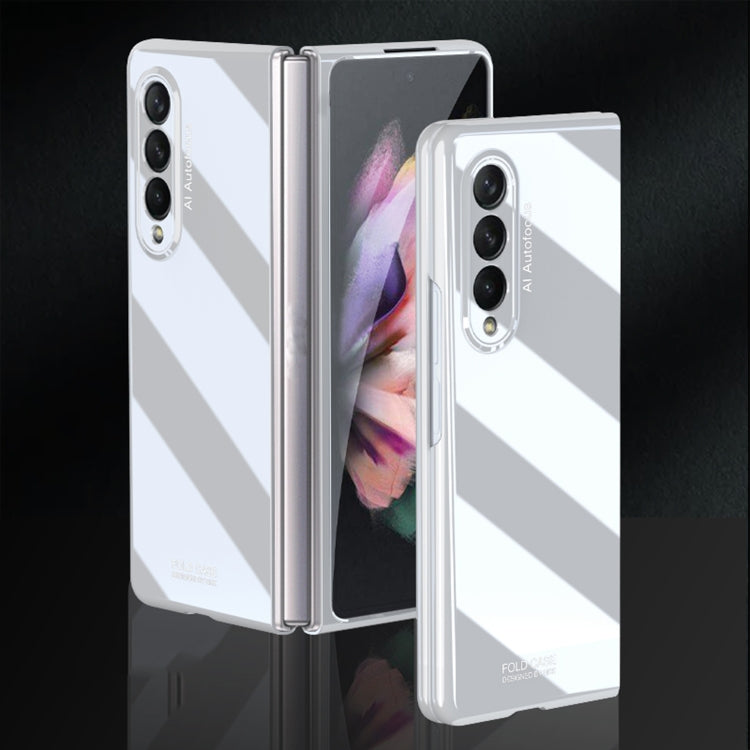 For Samsung Galaxy Z Fold3 5G GKK Folding UV Grilled Porcelain Protective Case(White) - free shipping - PMC TechLife - Order now!