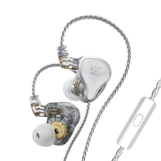 KZ ZAS 16-unit Ring Iron In-ear Wired Earphone, Mic Version(White) - free shipping - PMC Jewellery - Order now!