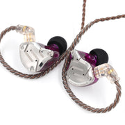 KZ ZS10 Pro 10-unit Ring Iron Gaming In-ear Wired Earphone, Standard Version(Purple)