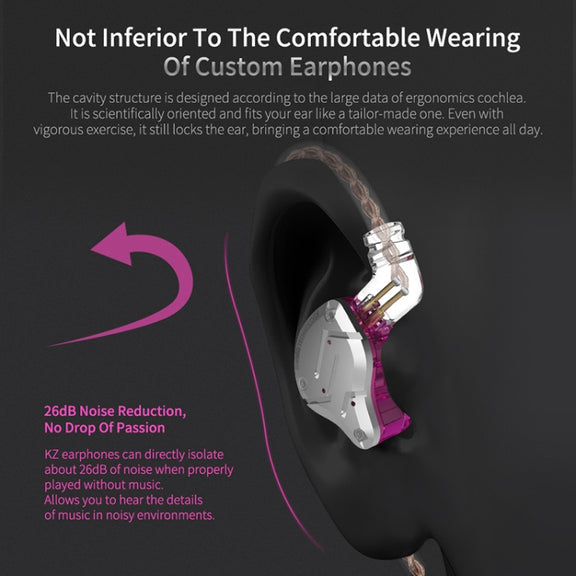 KZ ZS10 Pro 10-unit Ring Iron Gaming In-ear Wired Earphone, Mic Version(Streamer Blue)
