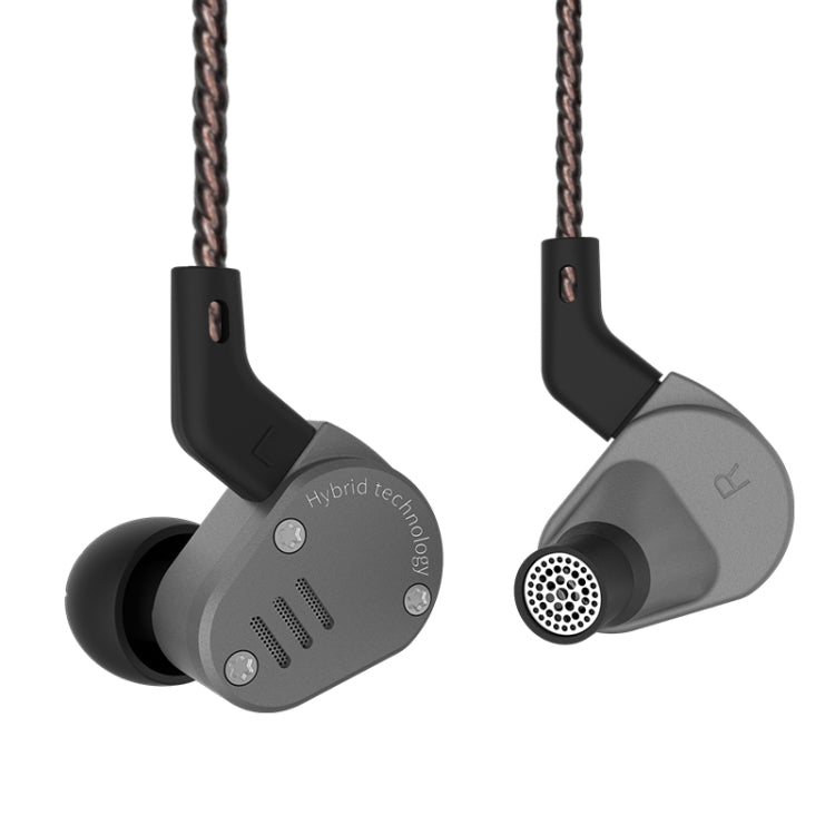 KZ ZSA Ring Iron Hybrid Drive Sport In-ear Wired Earphone, Standard Version(Grey) - free shipping - PMC TechLife - Order now!
