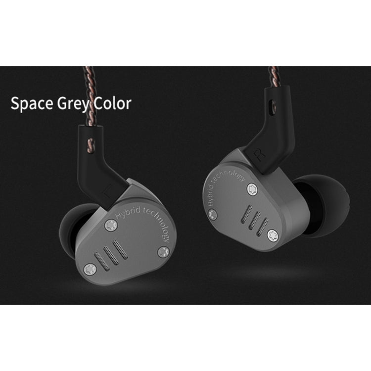 KZ ZSA Ring Iron Hybrid Drive Sport In-ear Wired Earphone, Standard Version(Grey) - free shipping - PMC TechLife - Order now!