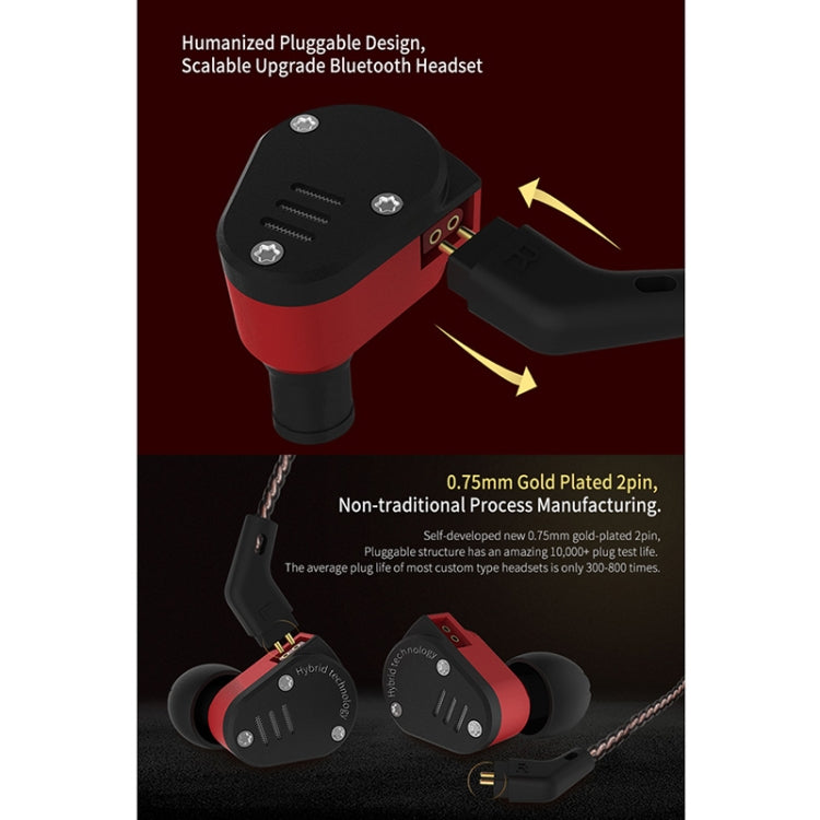 KZ ZSA Ring Iron Hybrid Drive Sport In-ear Wired Earphone, Standard Version(Grey) - free shipping - PMC TechLife - Order now!