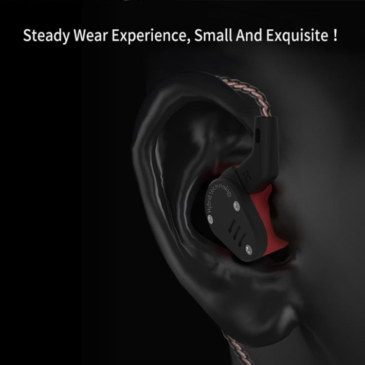 KZ ZSA Ring Iron Hybrid Drive Sport In-ear Wired Earphone, Standard Version(Black Red) - free shipping - PMC TechLife - Order now!