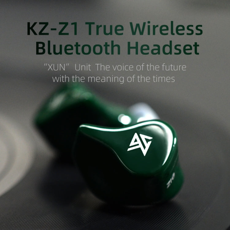 KZ Z1 1DD Dynamic True Wireless Bluetooth 5.0 Sports In-ear Earphone(Green) - free shipping - PMC TechLife - Order now!