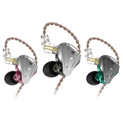 KZ ZSX 12-unit Ring Iron Metal Gaming In-ear Wired Earphone, Standard Version(Cyan)