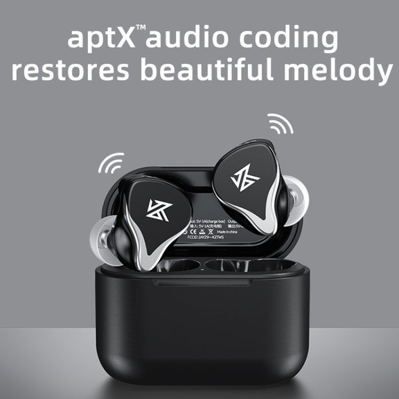 KZ Z3 Hybrid Technology 1DD+1BA Wireless Bluetooth 5.2 Sports Noise Reduction TWS In-ear Earphone(Black)