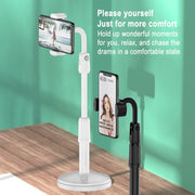Desktop Stand Mobile Phone Tablet Live Broadcast Stand Telescopic Disc Stand, Style:Holder + Remote Control(Black)