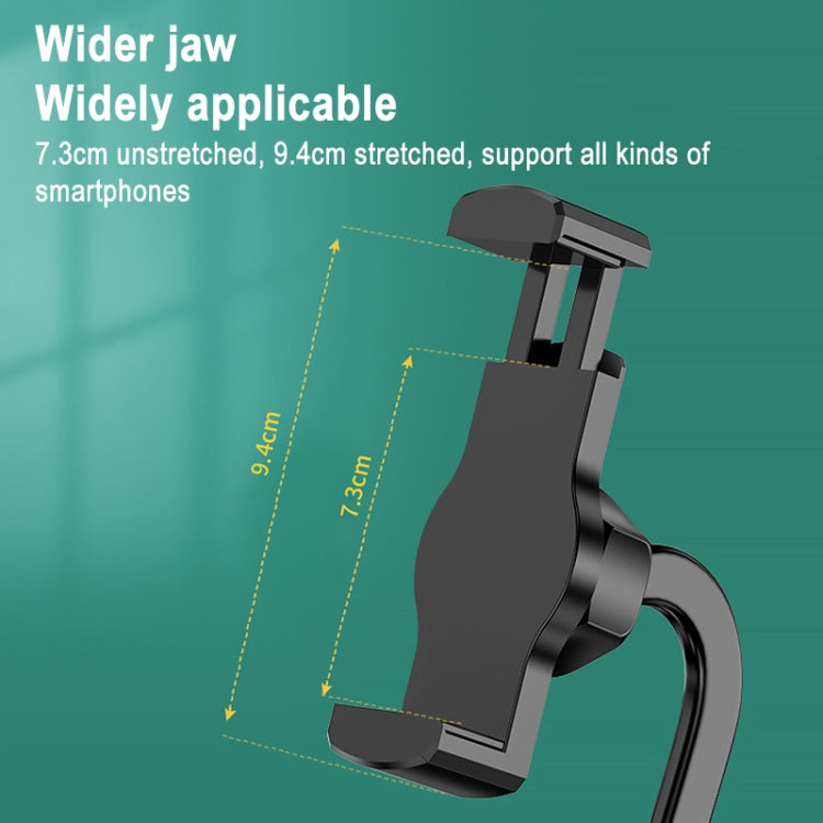 Desktop Stand Mobile Phone Tablet Live Broadcast Stand Telescopic Disc Stand, Style:Holder + Remote Control(Black)