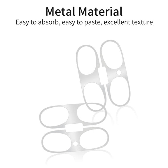 For Beats Studio Buds Wireless Bluetooth Earphone Magic Sound Metal Protective Sticker(Gold)
