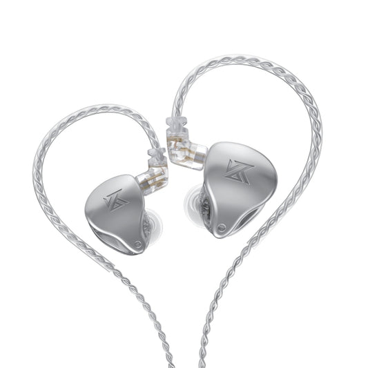KZ AST 24-unit Balance Armature Monitor HiFi In-Ear Wired Earphone No Mic(Silver) - free shipping - PMC Jewellery - Order now!