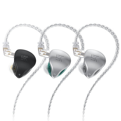 KZ AST 24-unit Balance Armature Monitor HiFi In-Ear Wired Earphone With Mic(Silver) - free shipping - PMC Jewellery - Order now!