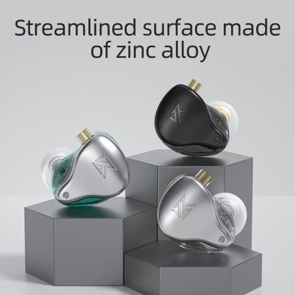 KZ AST 24-unit Balance Armature Monitor HiFi In-Ear Wired Earphone With Mic(Silver) - free shipping - PMC Jewellery - Order now!
