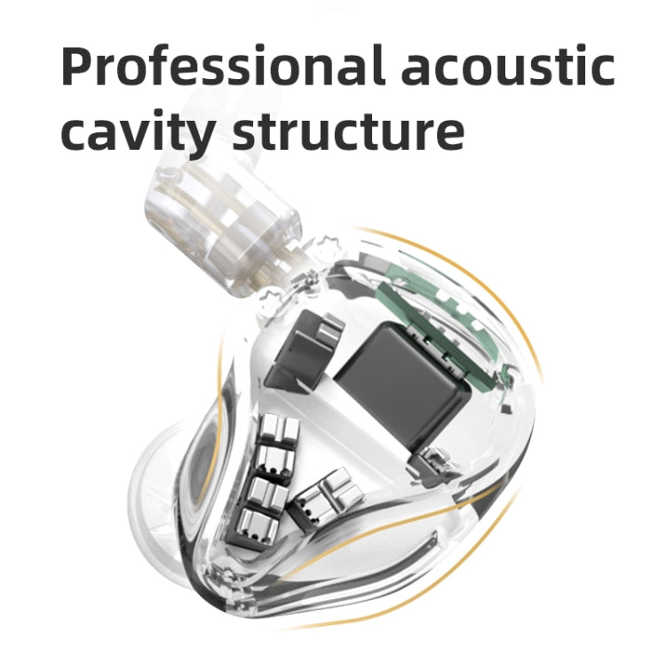 KZ ASX 20-unit Balance Armature Monitor HiFi In-Ear Wired Earphone No Mic(Silver) - free shipping - PMC Jewellery - Order now!