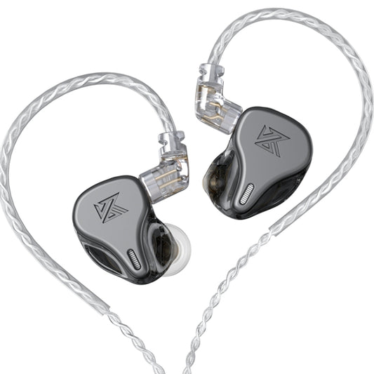 KZ DQ6 3-unit Dynamic HiFi In-Ear Wired Earphone No Mic(Grey) - free shipping - PMC Jewellery - Order now!