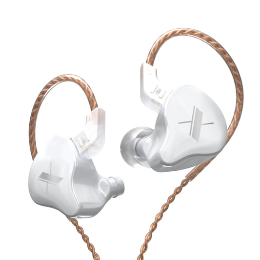 KZ EDX Dynamic Monitor HiFi In-Ear Wired Earphone No Mic(White) - In Ear Wired Earphone by KZ | Online Shopping South Africa | PMC Jewellery | Buy Now Pay Later Mobicred