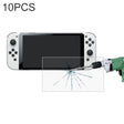 For Nintendo Switch OLED 10 PCS 0.26mm 9H 2.5D Tempered Glass Film - Tempered Glass by PMC TechLife | Online Shopping South Africa | PMC TechLife