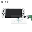 For Nintendo Switch OLED 50 PCS 0.26mm 9H 2.5D Tempered Glass Film - Tempered Glass by PMC TechLife | Online Shopping South Africa | PMC TechLife