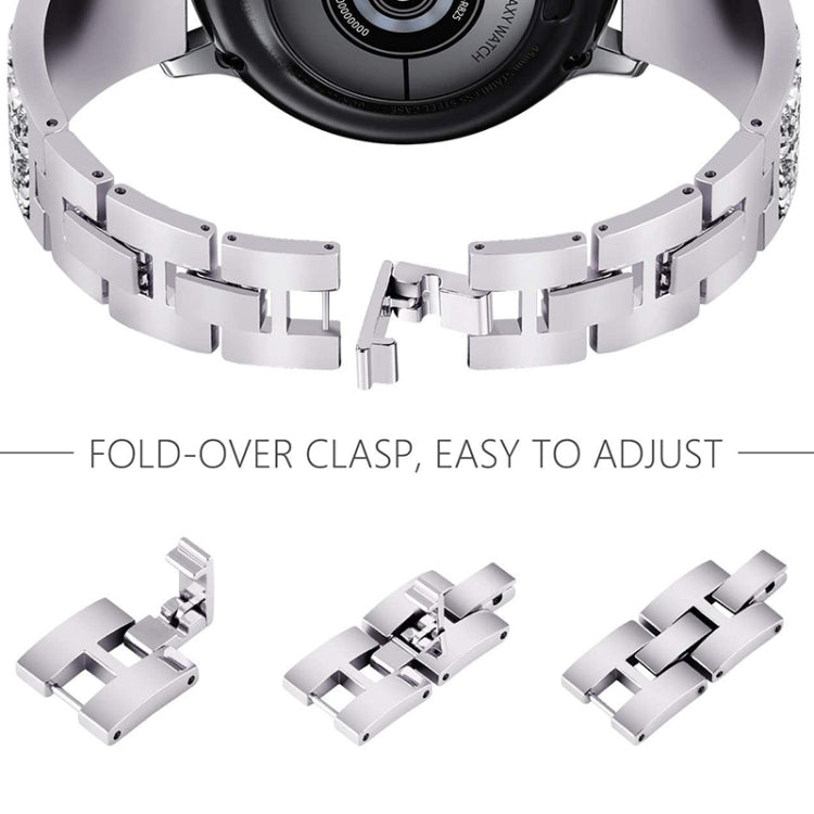 Compatible with Garmin Venu /  Suunto 3 Fitness 20mm Universal Stainless Steel Metal Watch Band(Silver)