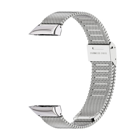 For Huawei Band 6 / Honor Band 6 / 7 MIJOBS Milan Stainless Steel Watch Band(Silver) - Watch Bands by MIJOBS