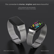 For Huawei Band 6 / Honor Band 6 / 7 MIJOBS Milan Stainless Steel Watch Band(Gold) - Watch Bands by MIJOBS