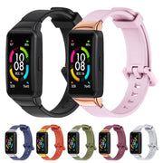 For Huawei Band 6 / Honor Band 6 / 7 MIJOBS Universal Breathable Silicone Watch Band(Black) - Watch Bands by MIJOBS