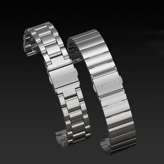 For Huawei Band 6 / Honor Band 6 / 7 MIJOBS Bamboo Joint Stainless Steel Metal Buckle Watch Band(Black) - Watch Bands by MIJOBS