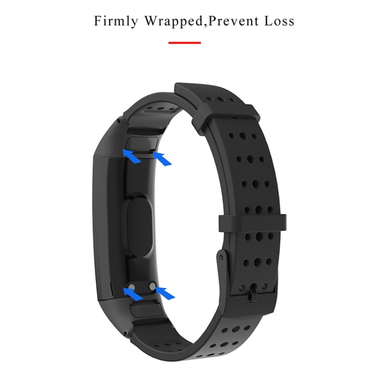 For Honor Band 4 / 5 MIJOBS Breathable Silicone Watch Band with Hole(Grey) - Watch Bands by MIJOBS | Online Shopping South Africa | PMC TechLife | Buy Now Pay Later Mobicred