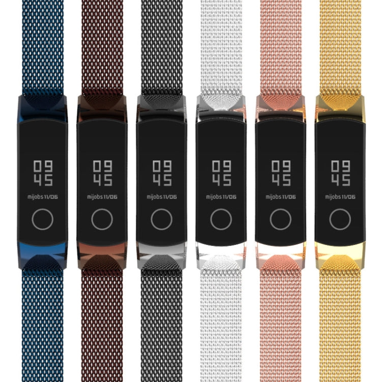 For Honor Band 4 / 5 MIJOBS Milan Stainless Steel Metal Buckle Watch Band(Black) - free shipping - PMC TechLife - Order now!
