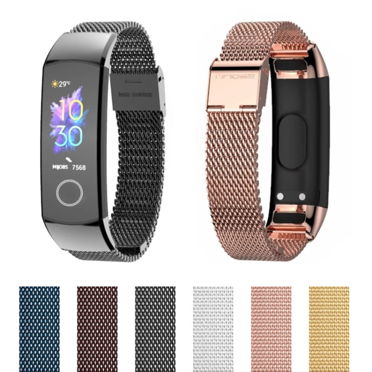 For Honor Band 4 / 5 MIJOBS Milan Stainless Steel Metal Buckle Watch Band(Gold) - free shipping - PMC TechLife - Order now!