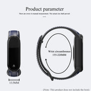 For Xiaomi Mi Band 5/6/7 MIJOBS TPU + Leather Watch Band(Blue+White) - Watch Bands by MIJOBS