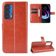 For Motorola Edge 2021 Crazy Horse Texture Horizontal Flip Leather Case with Holder & Card Slots & Lanyard(Brown) - Motorola Cases by PMC TechLife | Online Shopping South Africa | PMC TechLife | Buy Now Pay Later Mobicred