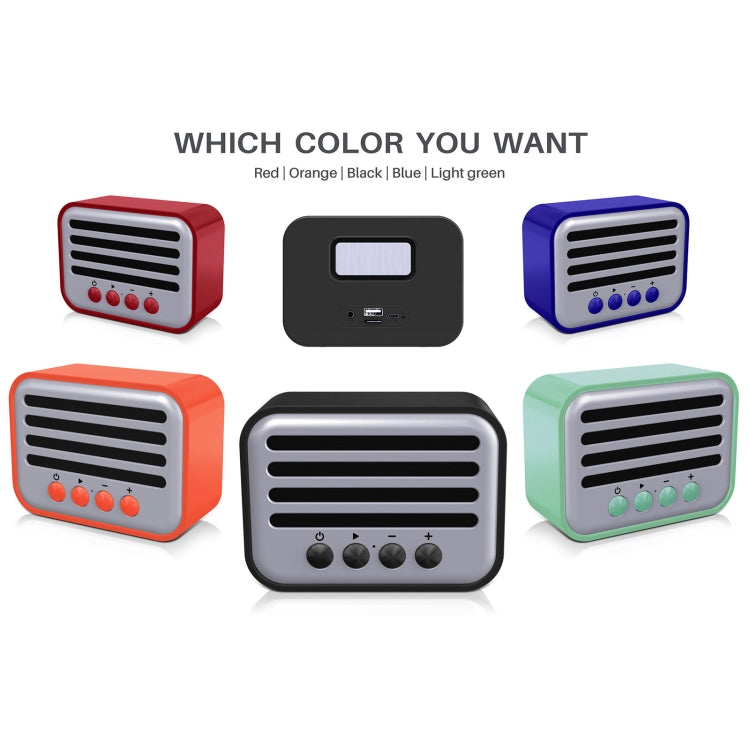 New Rixing NR-102 Mini TWS Bluetooth Speaker(Light Green) - Desktop Speaker by NewRixing | Online Shopping South Africa | PMC TechLife | Buy Now Pay Later Mobicred