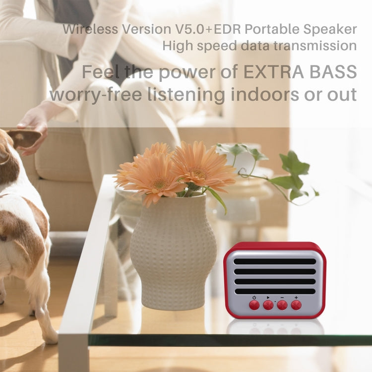 New Rixing NR-102 Mini TWS Bluetooth Speaker(Blue) - Desktop Speaker by NewRixing | Online Shopping South Africa | PMC TechLife | Buy Now Pay Later Mobicred