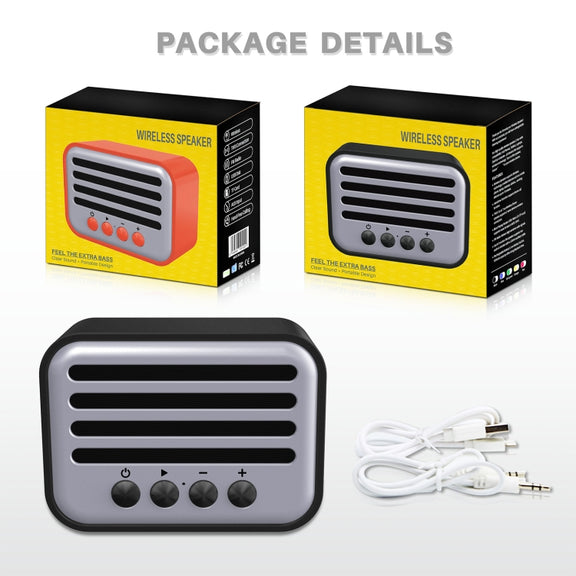 New Rixing NR-102 Mini TWS Bluetooth Speaker(Black)