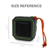 New Rixing NR-103 Mini TWS Bluetooth Speaker with Lanyard(Green)