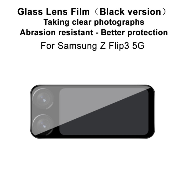For Samsung Galaxy Z Flip3 5G IMAK Rear Camera Lens Glass Film Black Version - For Samsung by imak | Online Shopping South Africa | PMC TechLife | Buy Now Pay Later Mobicred