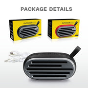 New Rixing NR-105 Mini TWS Metal Bluetooth Speaker Support Hands-free Call / FM(Black)