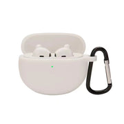 For OPPO Enco Air Anti-fall Wireless Earphone Silicone Protective Case with Hook(White)